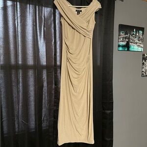 Elegant Gold Evening Dress